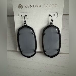 Kendra Scott Reid Slate Cat’s Eye Gunmetal Danielle Earrings